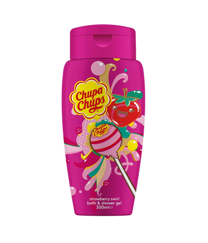 Chupa Chups Strawberry sprchový gel a pěna do koupele 2v1