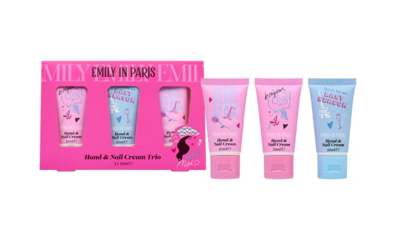 Emily In Paris Hand & Nail Cream Trio dárková sada na ruce 3x30 ml
