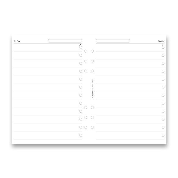 Seznam úkolů náplň A5 k diářům Filofax