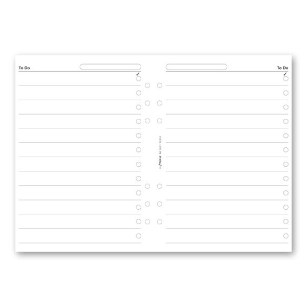 Seznam úkolů náplň A5 k diářům Filofax
