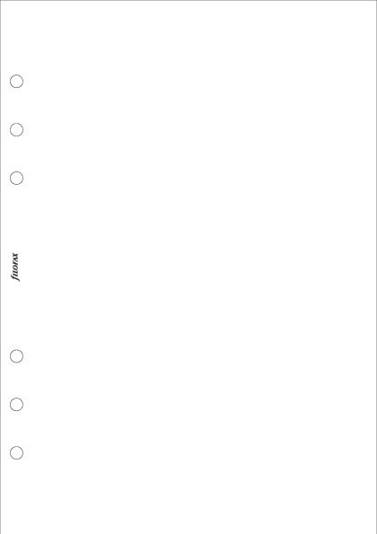 Poznámkový papír, čistý náplň A5 k diářům Filofax