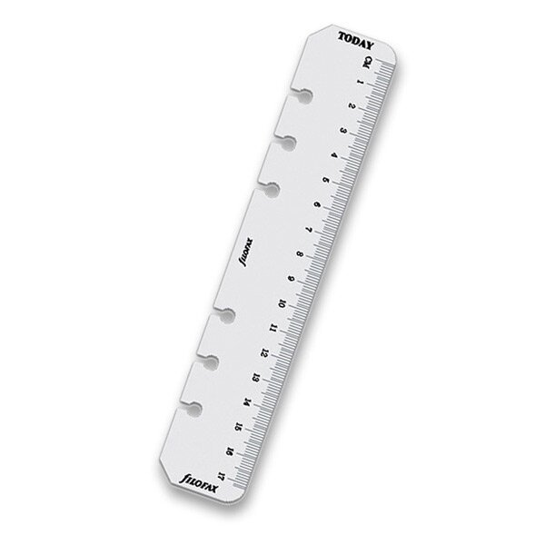 Pravítko/záložka, transparentní náplň osobních diářů Filofax