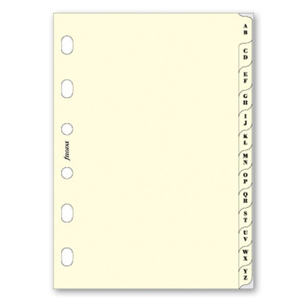 Krajové výřezy, A-Z - náplň kapesních diářů Filofax