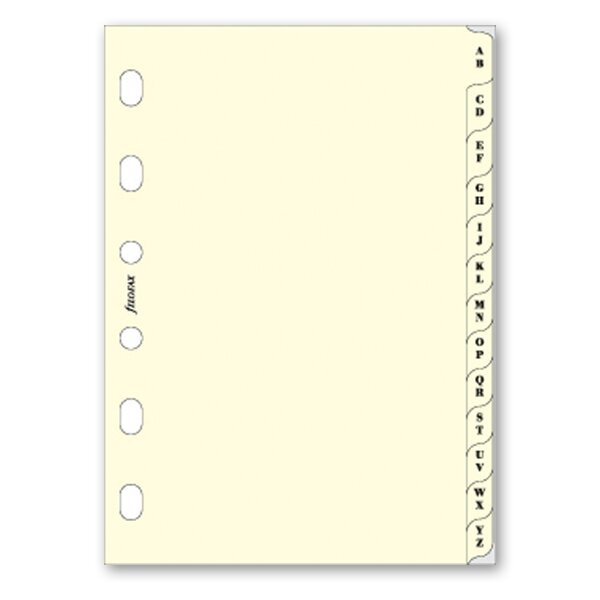 Krajové výřezy, A-Z - náplň kapesních diářů Filofax