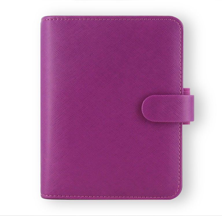 Filofax Kroužkový diář 2025 Saffiano kapesní - fialový