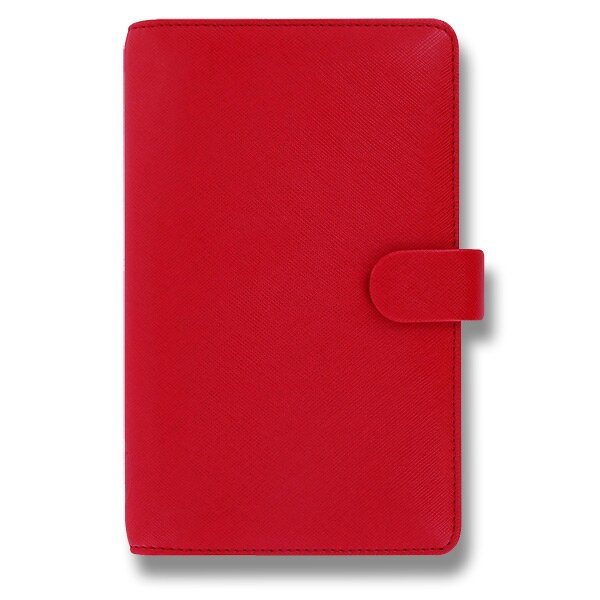 Osobní diář Filofax Saffiano Compact A6 červený
