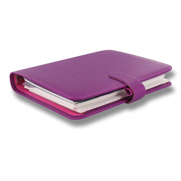 Diář A5 Filofax Saffiano malinový