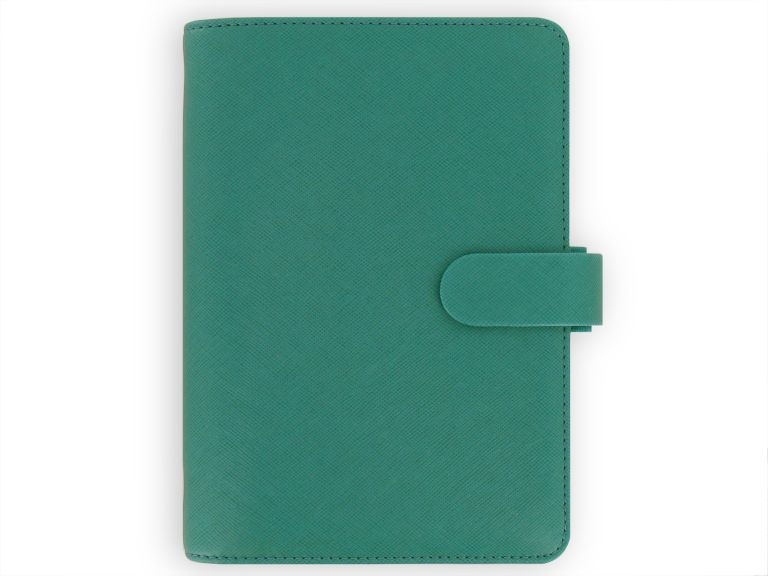 Filofax Kroužkový diář 2025 Saffiano osobní - akvamarín