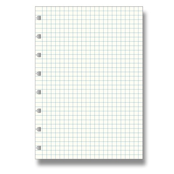 Čtverečkovaný papír náplň zápisníků A5 Filofax Notebook
