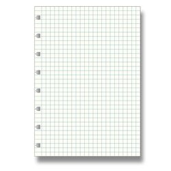 Čtverečkovaný papír náplň zápisníků A5 Filofax Notebook