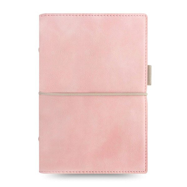 Diář Filofax Domino Soft - A6, týdenní, pastelově růžový