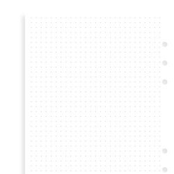 Tečkovaný papír náplň A5 k diářům Filofax