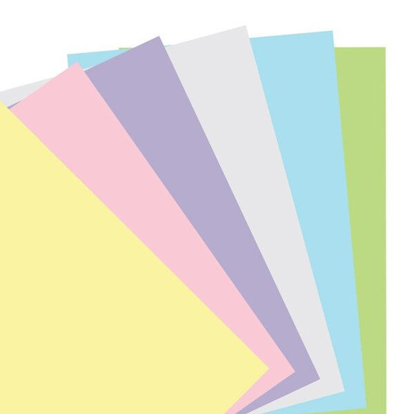 Poznámkový papír, čistý, 6 barev náplň kapesních diářů Filofax