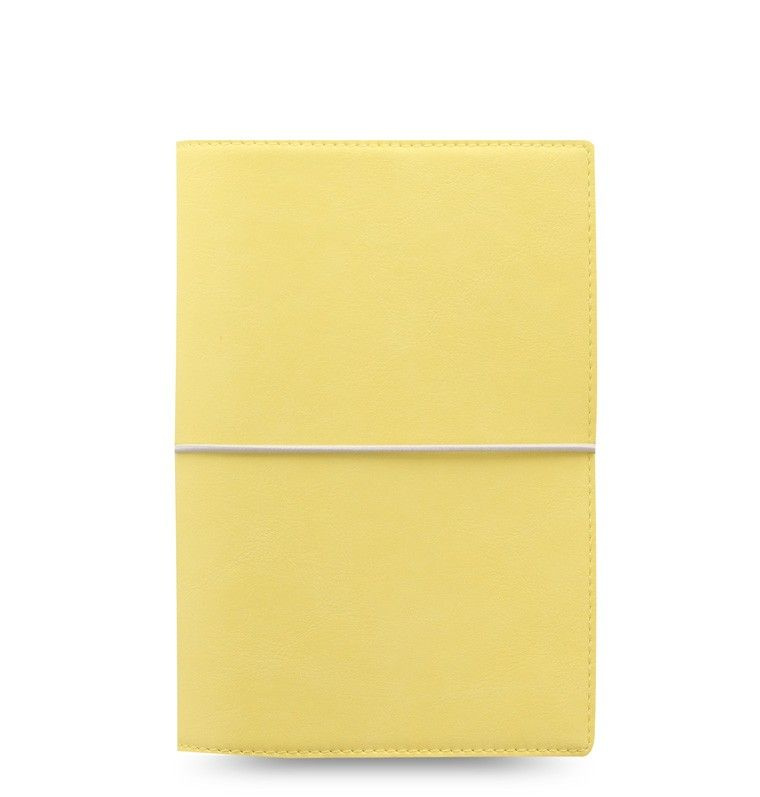 Filofax Kroužkový diář 2025 Domino Soft osobní - pastelově žlutý