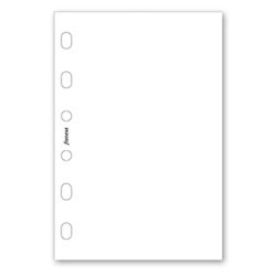 Poznámkový papír, čistý, bílý, 30 listů náplň kapesních diářů Filofax