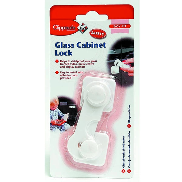 Clippasafe zámek skleněných skříněk