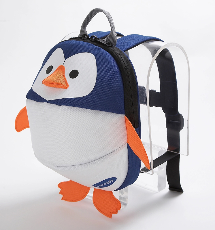 Clippasafe batoh Penguin bílý/modrý