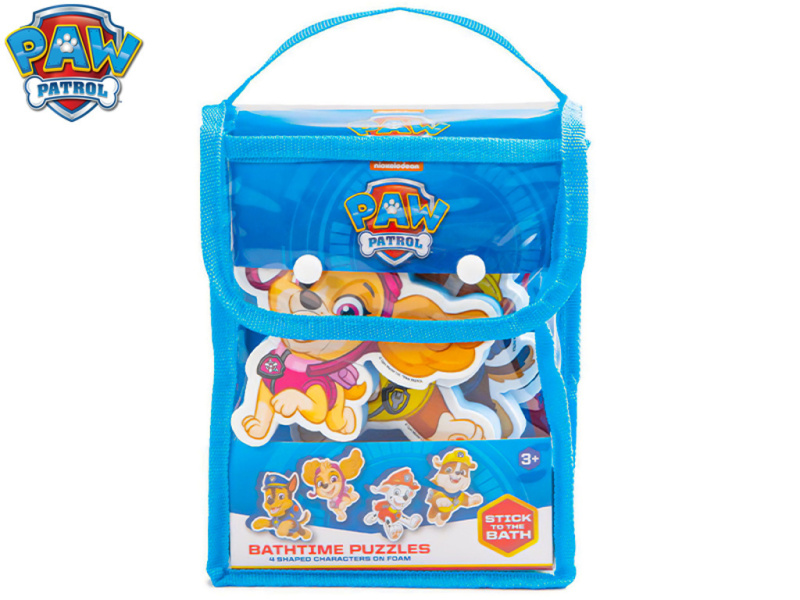 Paw Patrol pěnové puzzle do vany 18m+ v taštičce, tlapková patrola