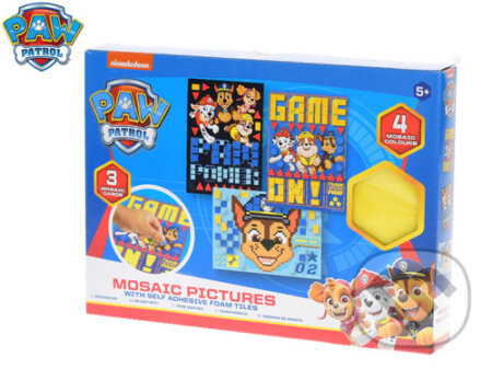 Paw Patrol mozaika 4 pěnové nálepky (3druhy obrázků v krabičce) - puzzle z kategorie Maxi dílky