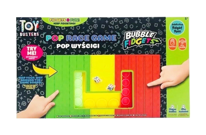 Stolní hra TOY BUSTERS Pop Race – závodní hra pro 2 hráče