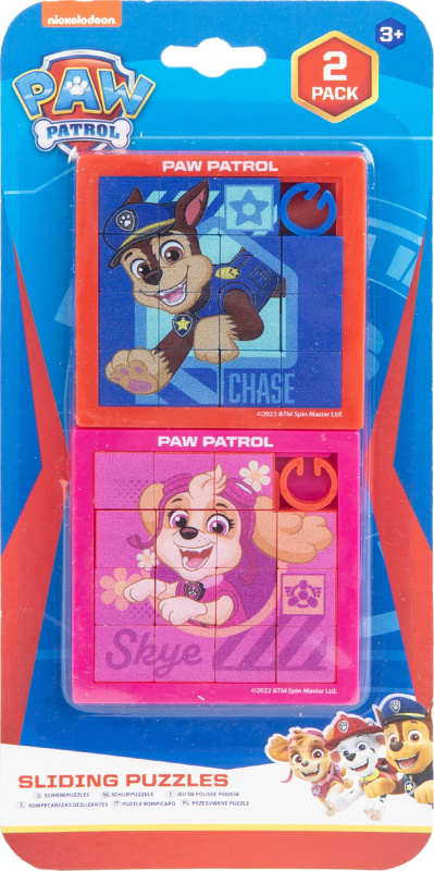 Paw Patrol logická hra posuvné puzzle 2ks na kartě