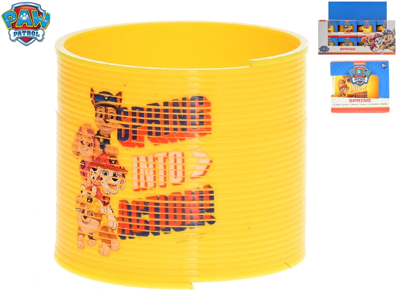 Magická spirála TLAPKOVÁ PATROLA – žlutá plastová hračka pro děti od 5 let