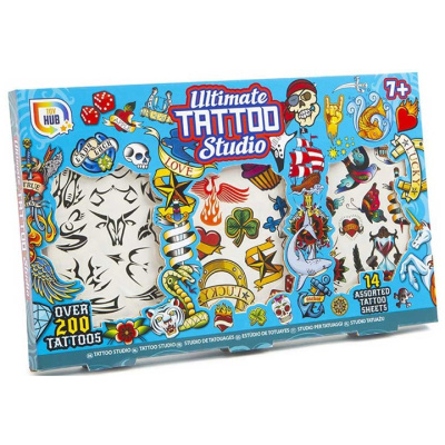 Sada tetování pro kluky 14 listů 200 motivů