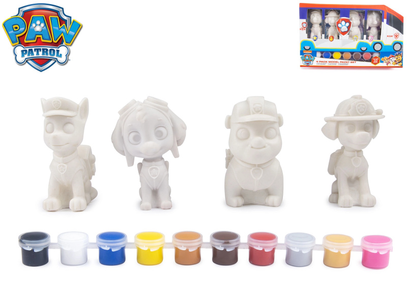 Tlapková patrola – sada na malování figurek 4 ks
