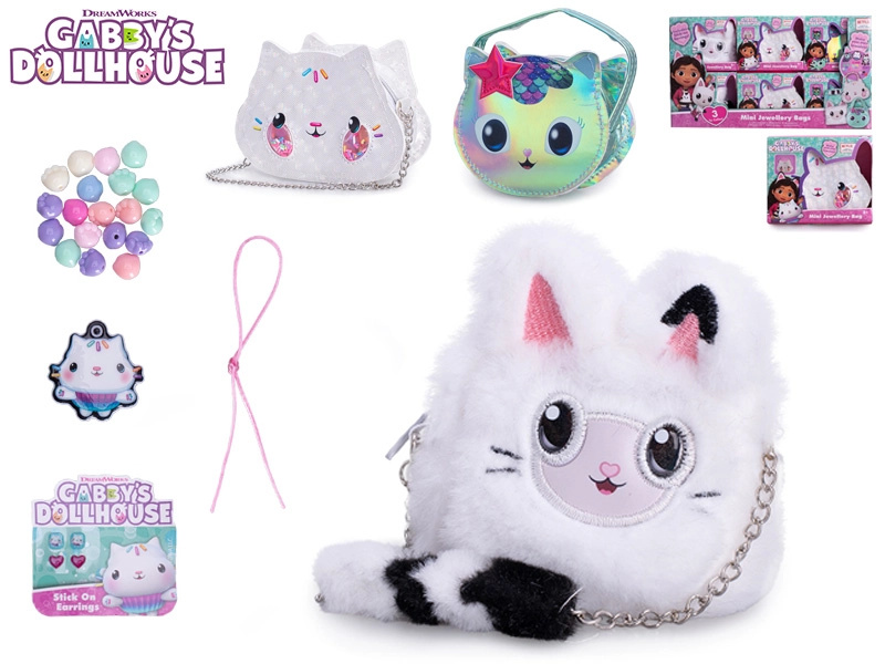 Mini šperková kabelka GABBY’S DOLLHOUSE – kreativní sada pro výrobu náramků