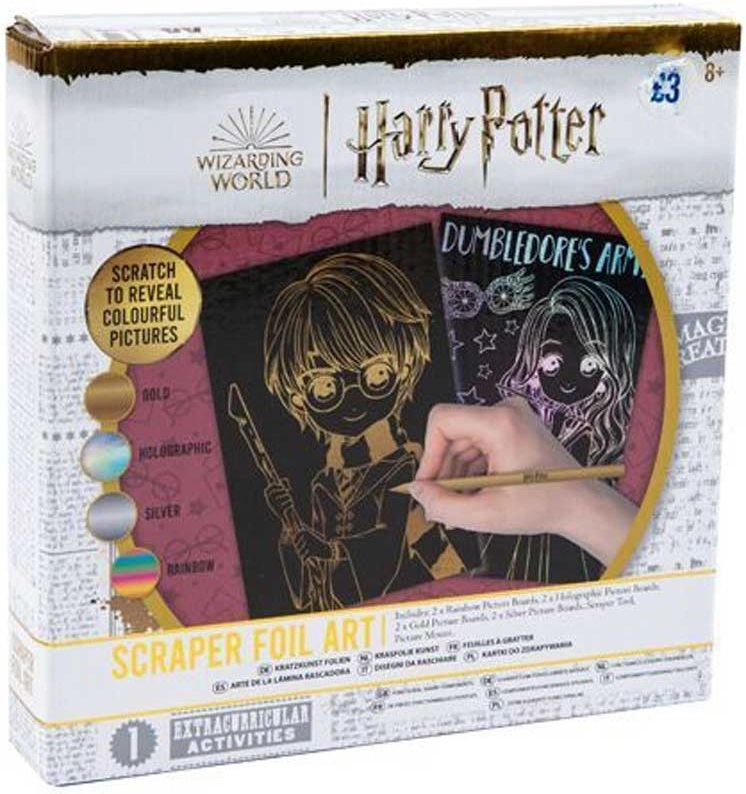 škrabací obrázky harry potter – kreativní sada