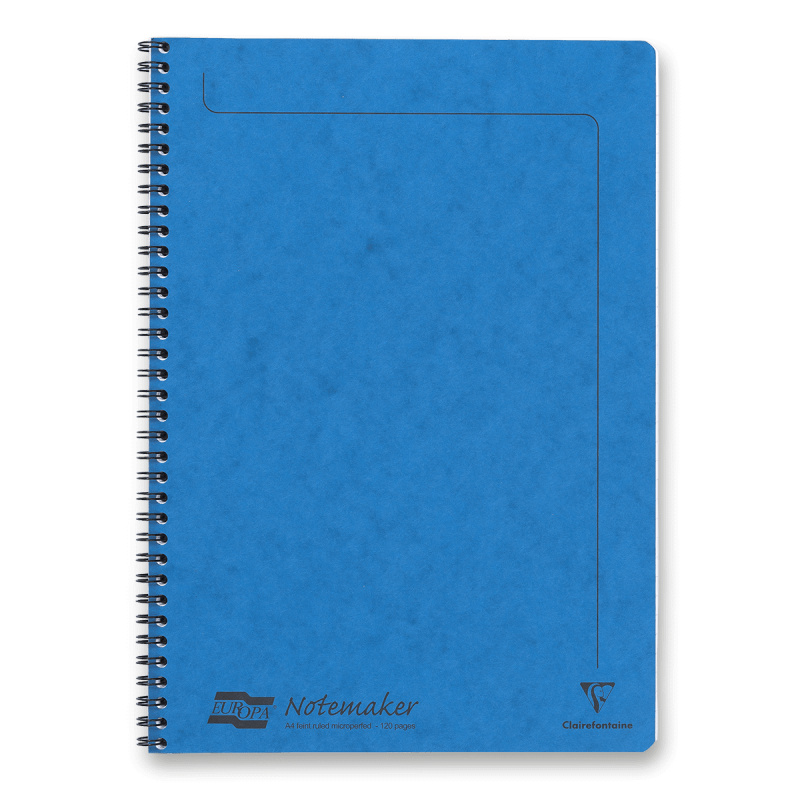 Clairefontaine Europa - kroužkový blok - A4, 60 l., linkovaný, modrý