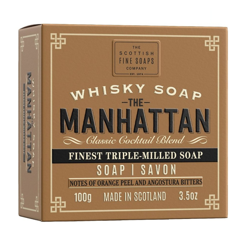 Scottish Fine Soaps Whisky Soap The Manhattan tuhé mýdlo 100 ml