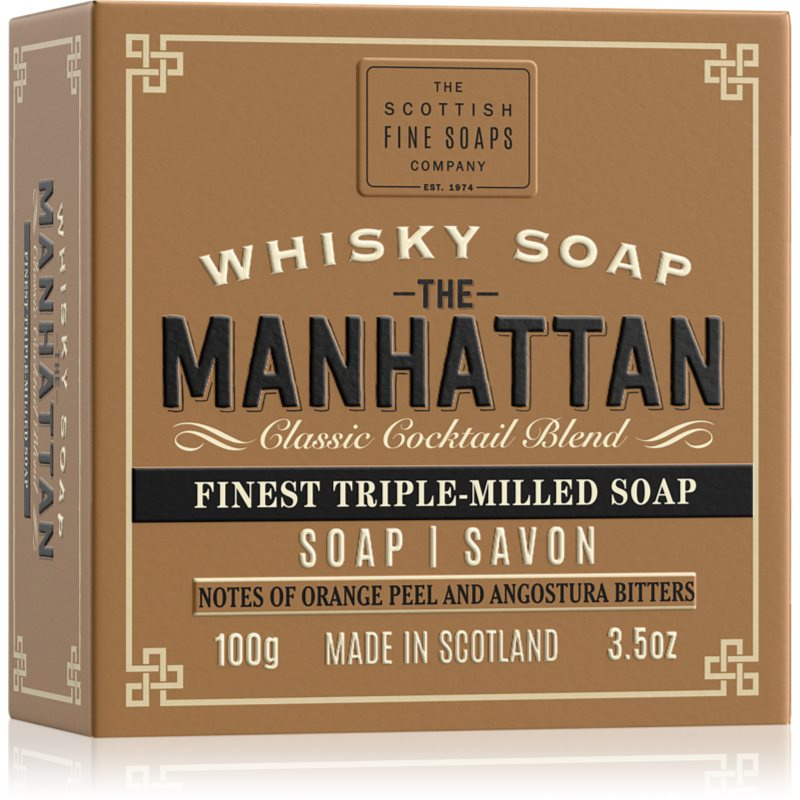 Scottish Fine Soaps Whisky Soap The Manhattan tuhé mýdlo 100 ml