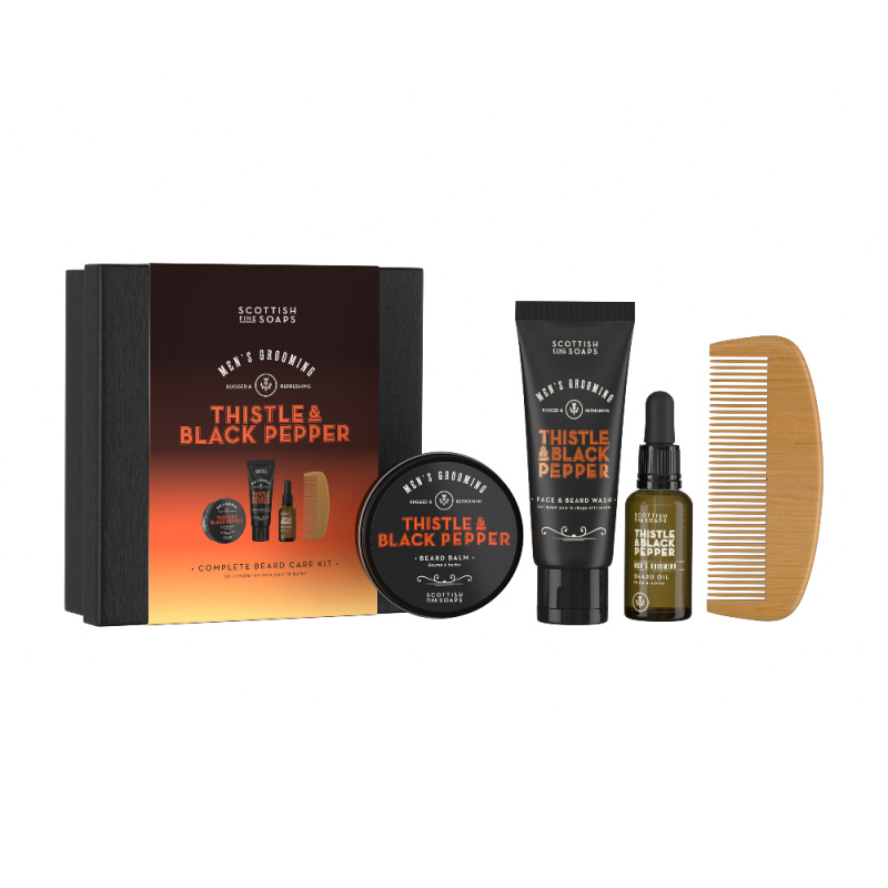 Scottish Fine Soaps Thistle & Black Pepper dárková sada pro muže