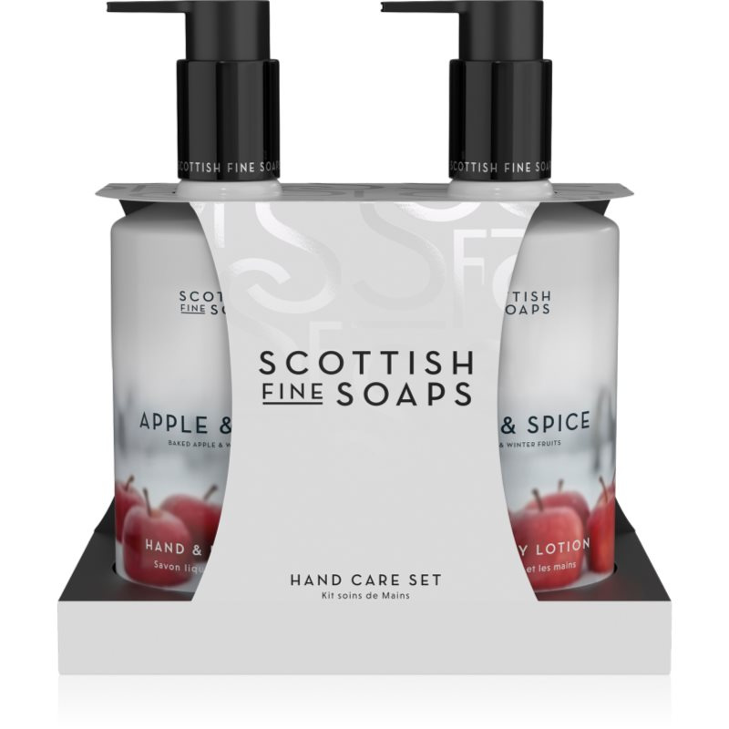 Scottish Fine Soaps Apple & Spice Sada péče o ruce a tělo 2x300 ml