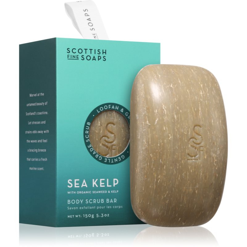 Scottish Fine Soaps Sea Kelp Body Scrub Bar exfoliační tělové mýdlo 150 g