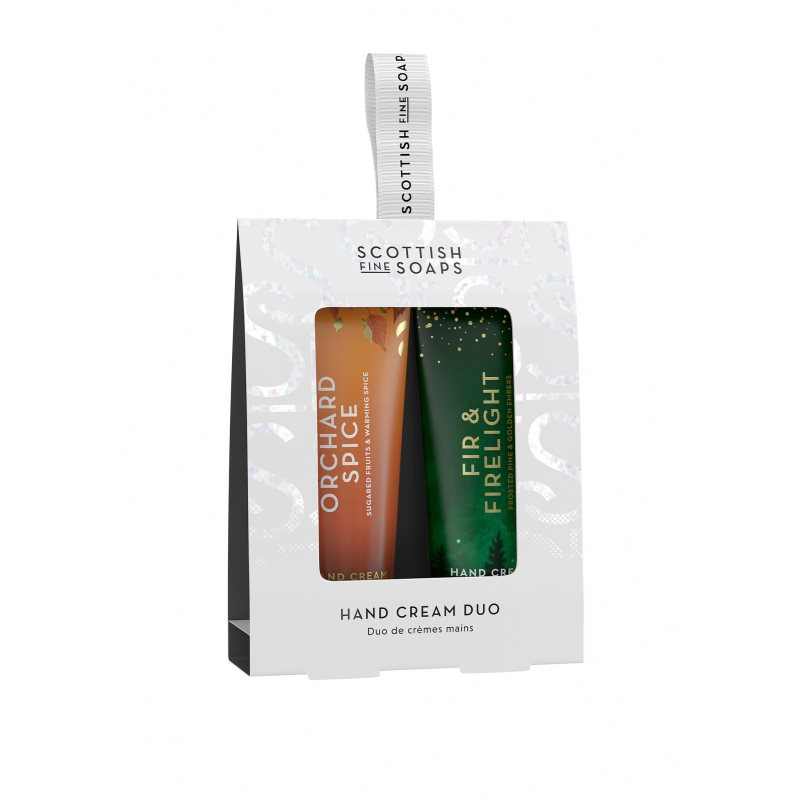 Scottish Fine Soaps Orchard Spice & Fir & Firelight dárková sada na ruce 2x30 ml