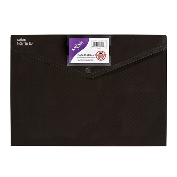 Spisové desky s kapsičkou Snopake A4 druk TIM 101 - černé