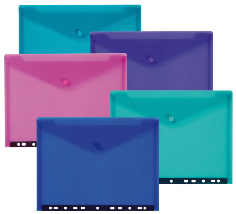 Euro spisové desky Snopake A4 druk - mix barev