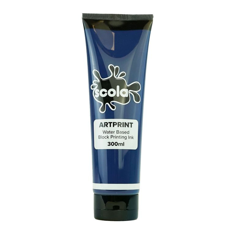 SCOLA Tiskařská barva 300ml - pruská modrá