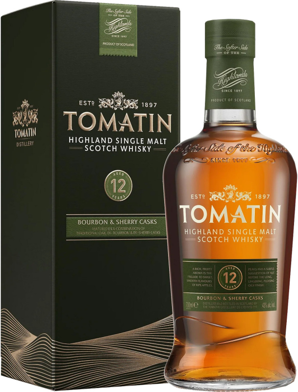 Tomatin 12 letá 43% 0,7l