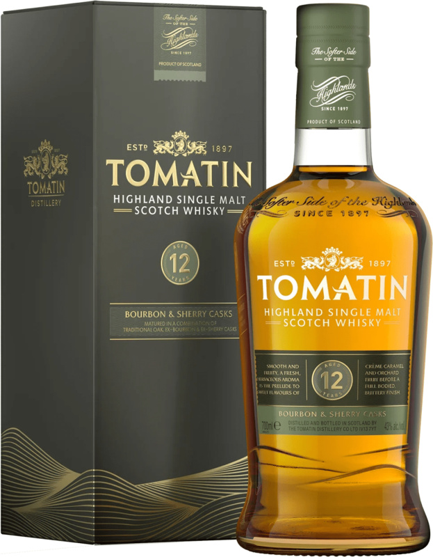 Tomatin 12 ročná Bourbon & Sherry Casks 43% 0,7l
