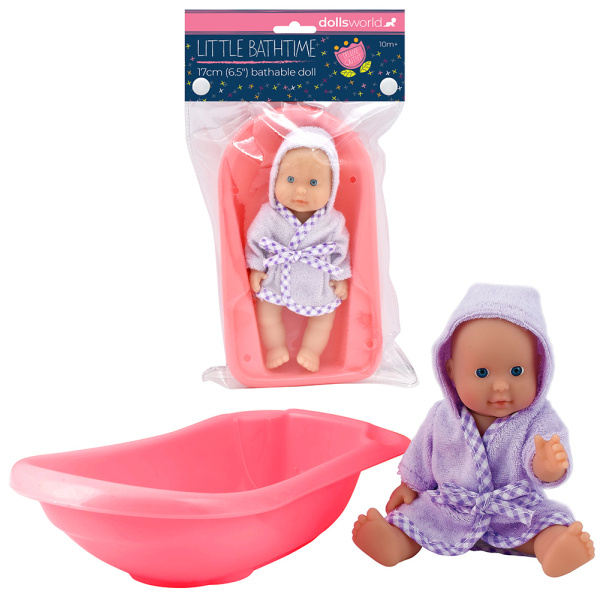 Dolls World - Koupací Anička a Honzík 17 cm - 2 druhy