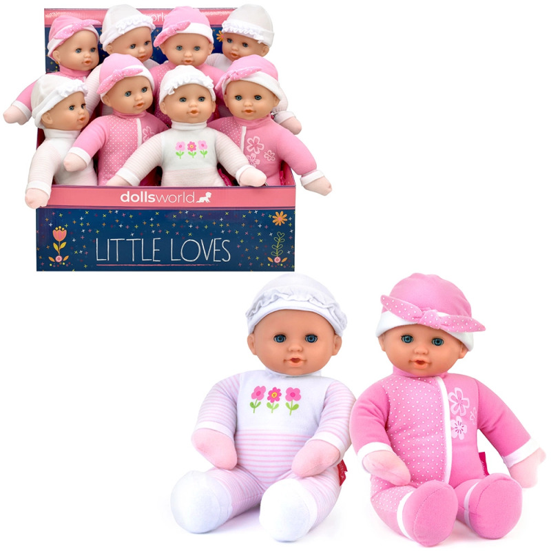 Dolls World - Interaktivní miminko Adélka a Barborka se zvukem 30 cm - 2 druhy