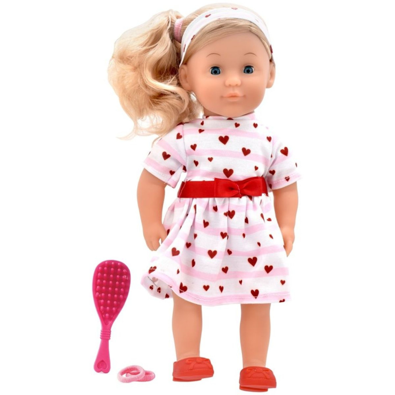 Dolls World - Módní panenka Charlotte - 36 cm: Růžová srdíčková princezna