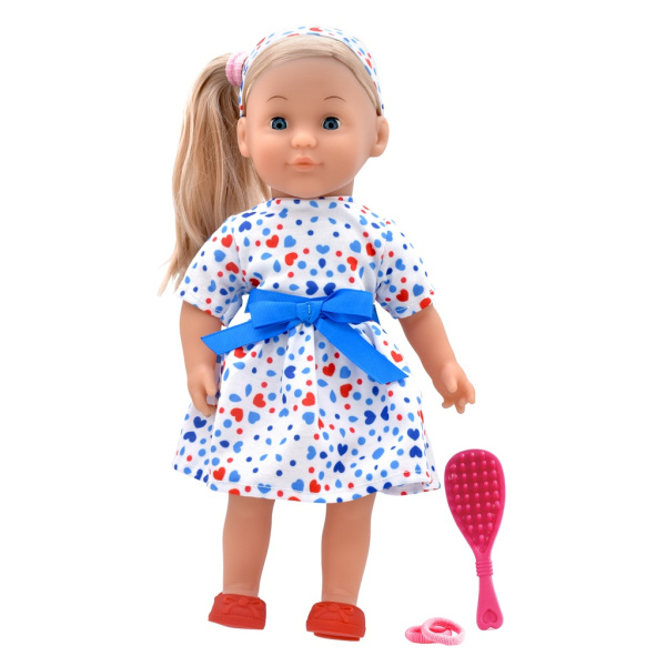 Dolls World - Módní panenka Charlotte - 36 cm: Bílá trikolóra