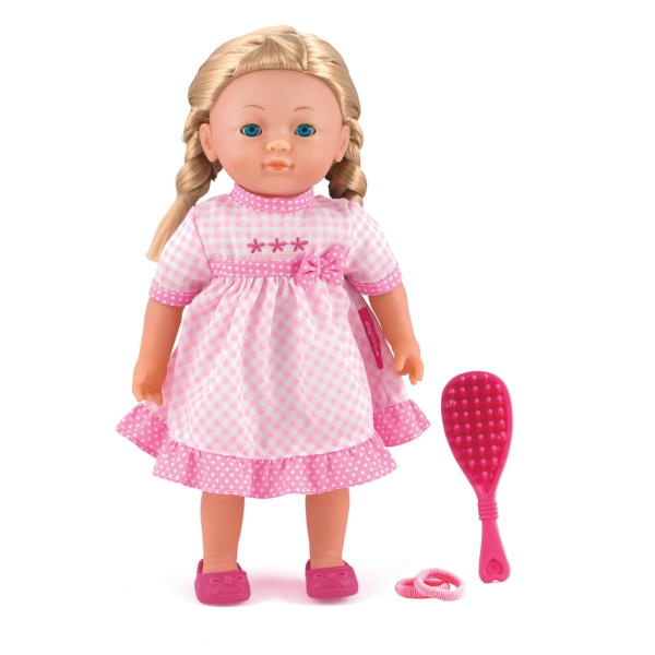 Dolls World - Módní panenka Elizabeth blondýnka s copánky a doplňky 36 cm
