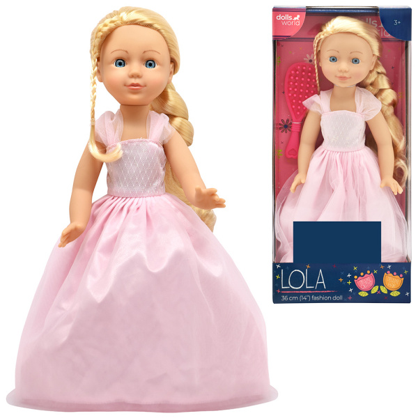 Dolls World - Módní panenka Lola PINK - 36 cm