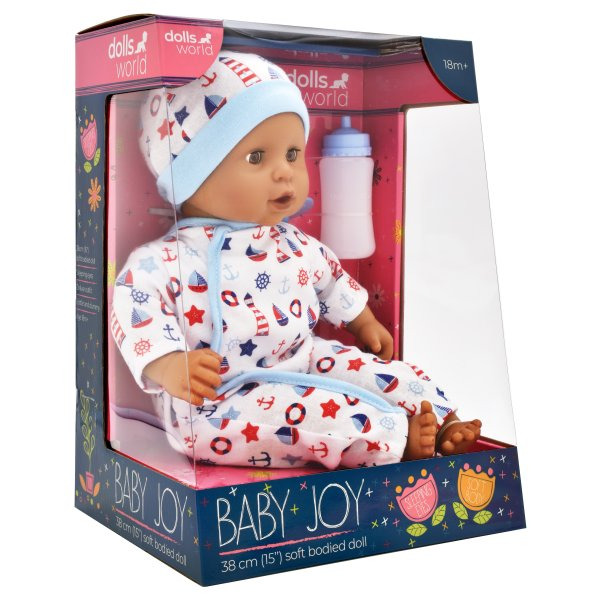Dolls World - Miminko Baby Joy BLUE - 38 cm