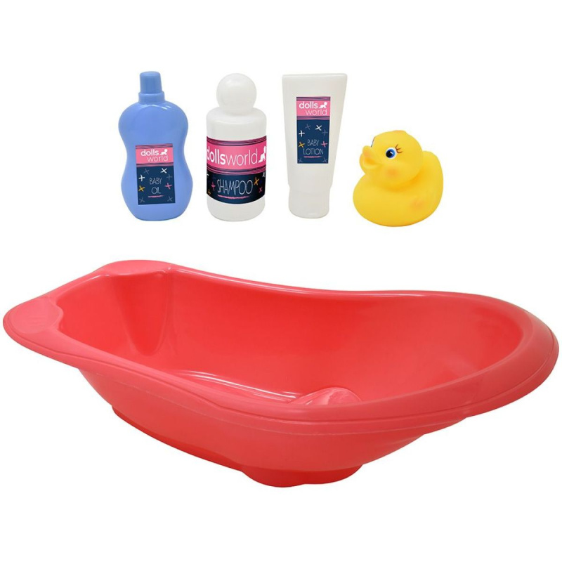 Dolls World - Koupací set pro panenky 46 cm s vaničkou a doplňky